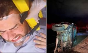 Z Neto, da dupla Z Neto e Cristiano, sofre acidente de carro (Crédito: Reproduo)