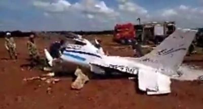 Urgente; Avio acaba de cair em Tangar da Serra, duas vtimas