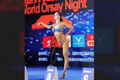 Ex-paratleta, chinesa amputada  destaque em campeonato internacional de fisiculturismo