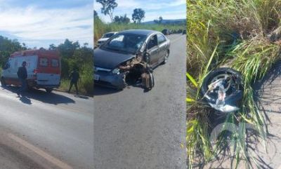 Civic faz ultrapassagem e mata motociclista em rodovia de Chapada