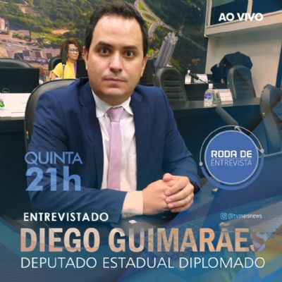 Roda de Entrevista recebe o deputado estadual diplomado Diego Guimares