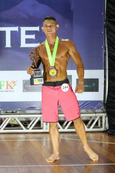 Soldado da PM ganha bronze em competio de Fisiculturismo em Sorriso