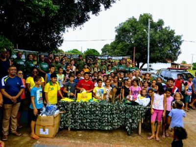 ​Projeto social do Gefron contempla alunos do Distrito de Vila Aparecida