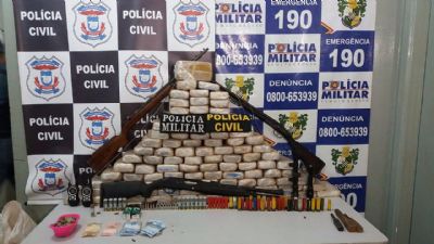 Em 48 horas, Polcias apreendem droga, veculos e cargas roubadas em fazenda de Guiratinga