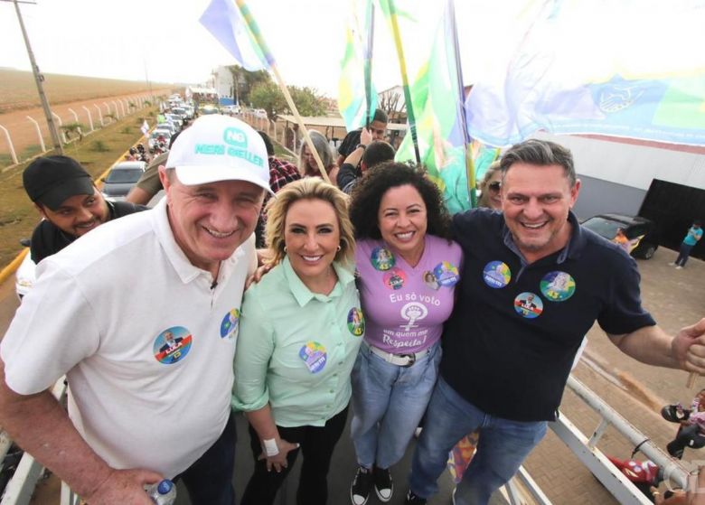 Marcia participa de grande carreata em Lucas do Rio Verde