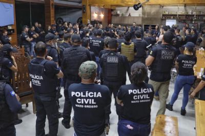 Polcia Civil mira associao de traficantes em Sorriso e cumpre 94 mandados judiciais