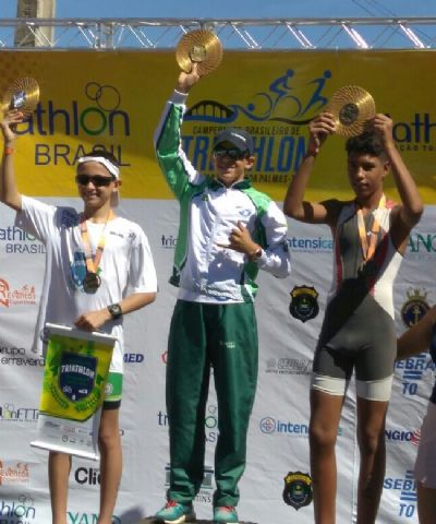 Atleta de MT vence primeira etapa do Campeonato Brasileiro de Triathlon