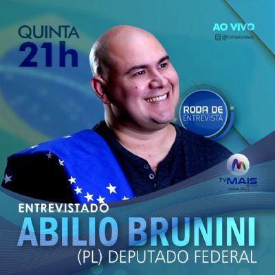 Roda de Entrevista recebe Abilio Brunini, deputado federal; veja bancada desta quinta