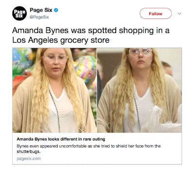Amanda Bynes sofre bullying nas redes sociais aps ressurgir irreconhecvel