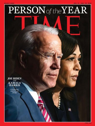 Biden e Kamala so escolhidos 'Personalidade do Ano' pela revista 'Time'