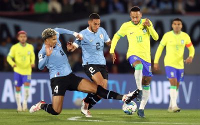​Brasil  dominado e perde para o Uruguai