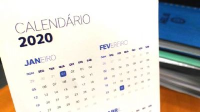 Governo divulga calendrio de feriados para 2020
