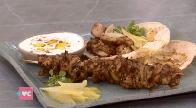Frango no Espeto (Kebab) perfeito para um lanche da tarde