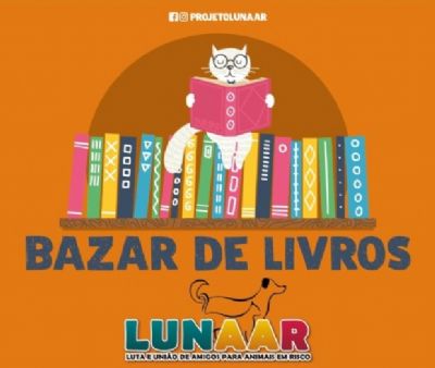 Projeto para ajudar animais abandonados realiza bazar com livros de R$ 1 a R$ 20