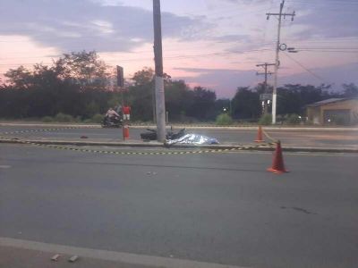 ​Jovem morre em coliso de moto contra poste em Vrzea Grande