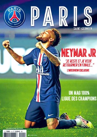 Neymar diz  revista do PSG que fica para ganhar Champions