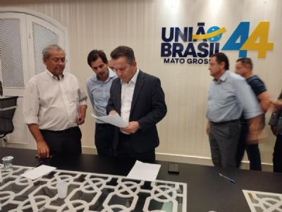 ​Unio Brasil ter Mauro Mendes como presidente do partido