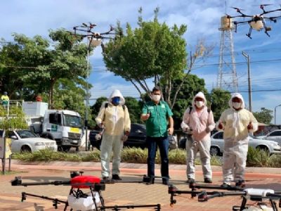 Emanuel suspende desinfec��o com drones e encaminha contrato de aluguel ao MP, TCE e OAB