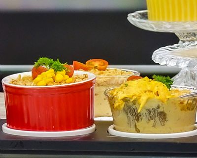 Creme de Frango Enformado com Milho