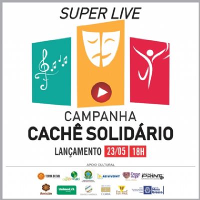 Live solid�ria vai arrecadar cach� a artistas n�o contemplados no edital do Estado