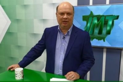 Apresentador de TV usa 