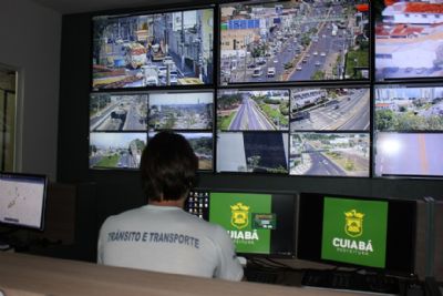 Prefeitura aumenta em 40% n�mero de c�meras de monitoramento de tr�nsito em Cuiab�