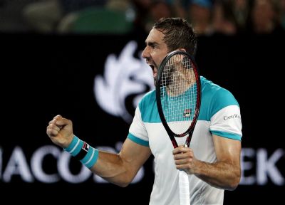 Cilic domina brit�nico e garante vaga na decis�o do Aberto da Austr�lia