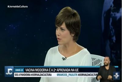 Ana Paula Couto conta por que riu durante o Jornal da Cultura