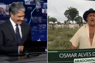 William Bonner surpreende ao imitar espectador no Jornal Nacional