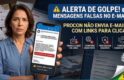 Procon de Primavera do Leste alerta empres�rios sobre golpe com falsas notifica��es enviadas por e-mail