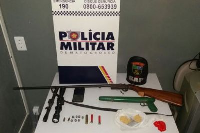 PM encontra arsenal e prende trio em V�rzea Grande