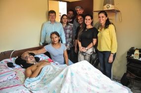 Policial baleado em sequestro reencontra empres�ria e diretor do S�o Benedito e enfatiza �gratid�o a Deus pelo recome�o�