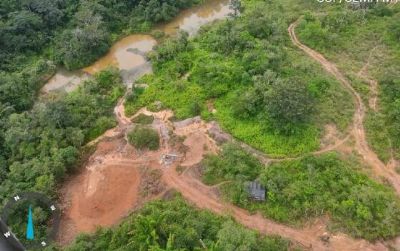 Fiscaliza��o descobre garimpo ilegal em �rea de conserva��o ambiental permanente