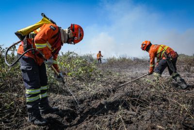 Corpo de Bombeiros segue no combate ao inc�ndio no Pantanal