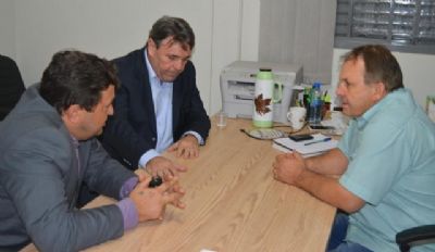 Prefeito Miguel Brunetta recebe a visita de representantes do TCE/MT