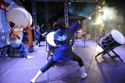 Celebra Sinop ter� apresenta��o musical de tambor japon�s