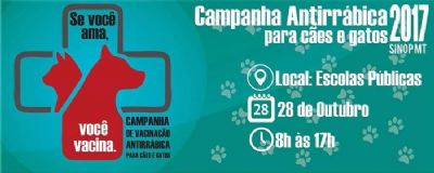 Sinop realiza campanha de vacina��o antirr�bica neste s�bado (28)