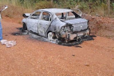 Homem p�e fogo em carro em frente a motel achando que era da