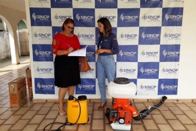 Secretaria de Sa�de de Ita�ba recebe materias da Companhia Sinop Energia