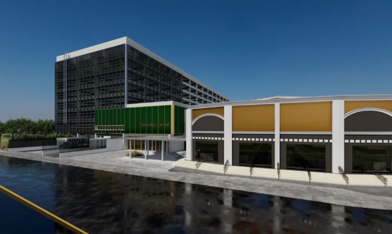 Projeto de oito andares � divulgado pelo Shopping Popular com mais de 1000 vagas para ve�culos e capacidade de 1500 pessoas na pra�a de alimenta��o