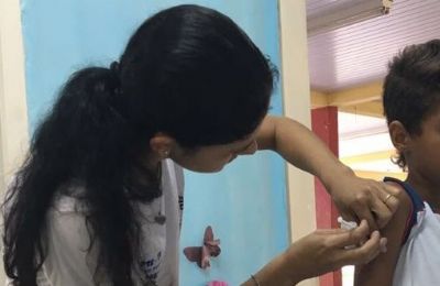 Vacina��o contra HPV e meningite � intensificada nas escolas Pedra Preta