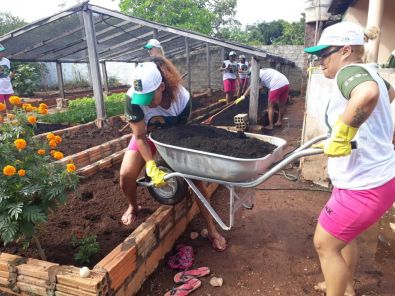 Curso em olericultura org�nica qualifica 15 presas de Nova Xavantina