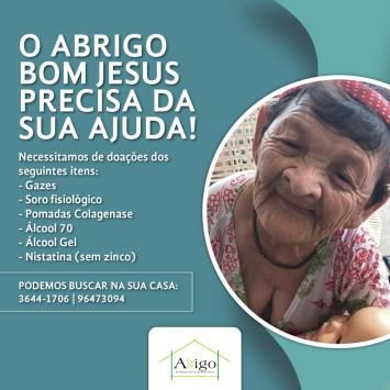 Abrigo Bom Jesus pede ajuda para enfrentar pandemia do coronav�rus