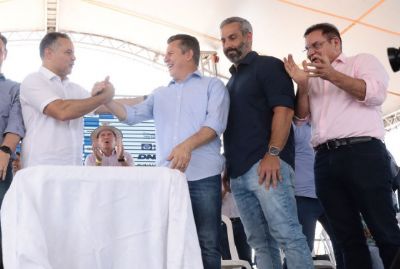 ​Ministro d� ordem de servi�o e destaca parceria com governador Mauro Mendes