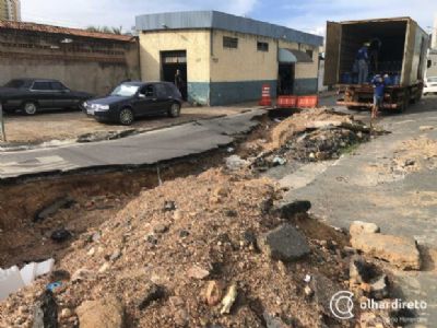 Defesa Civil avalia interdi��o na Senador Metelo e analisa situa��o de emerg�ncia em Cuiab�
