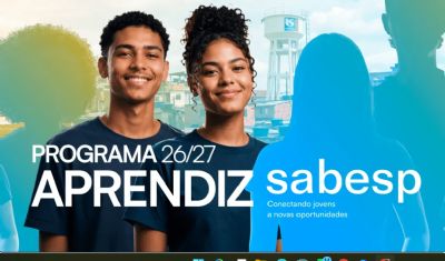 Sabesp abre inscri��es para contrata��o de jovens aprendizes em Presidente Prudente; veja como participar