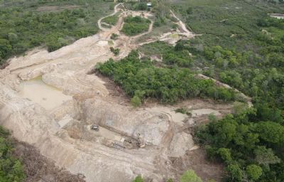 Batalh�o Ambiental flagra garimpo ilegal em �rea de preserva��o e aplica multa de R$ 18 mil