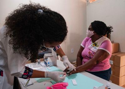 Setasc realiza mutir�o com testes para Covid-19 em comunidades quilombolas de Vila Bela de Sant�ssima Trindade