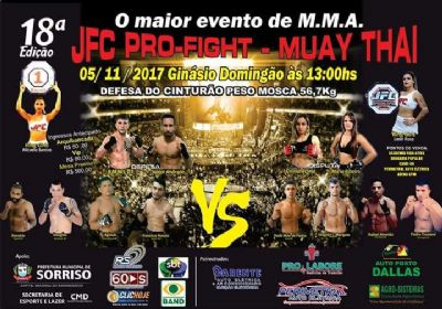 18� edi��o do JFC Pro-Fight-Muay Thai ter� participa��o de atletas de tr�s estados