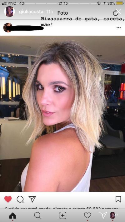 Fl�via Alessandra muda o visual e Giulia Costa elogia